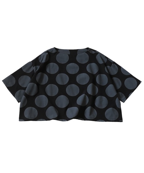 アンティカ 変形トップスドット、レトロ antiqua（アンティカ）の「レトロドット柄トップス（Tシャツ