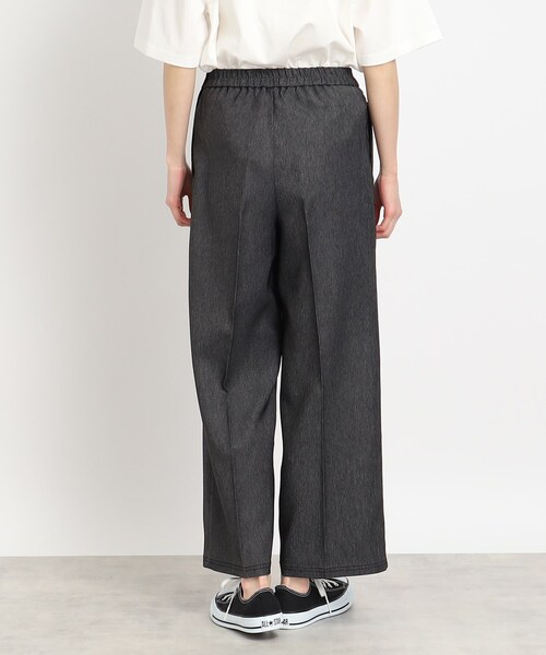 DRESKIP(ドレスキップ)の「◆【セットアップ可】ポリデニム 金ボタン ワイドパンツ(その他パンツ・レディース・ブラック/ベージュ/ネイビー・02/04/03)」の6枚目の写真