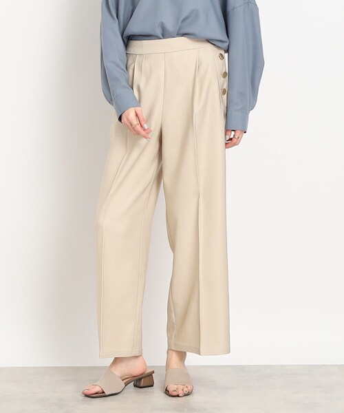 DRESKIP(ドレスキップ)の「◆【セットアップ可】ポリデニム 金ボタン ワイドパンツ(その他パンツ・レディース・ブラック/ベージュ/ネイビー・02/04/03)」の18枚目の写真