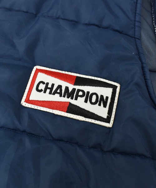 VINTAGE(ヴィンテージ)の「【ヴィンテージ古着】80's~ CHAMPION SPARK PLUG / チャンピオン スパーク プラグ 中綿入り レーシングベスト(ダウンベスト・メンズ・ネイビー・X-LARGE)」の3枚目の写真