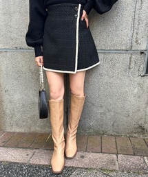 one after another NICE CLAUP | ツイードミニスカート　2023SS(スカート)
