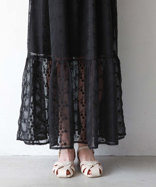 archives（アルシーヴ）の「ボレロ＋シャーリングキャミワンピース（ワンピース・レディース・グレイッシュベージュ/アイボリー/ブラック・MEDIUM）」の6枚目の写真