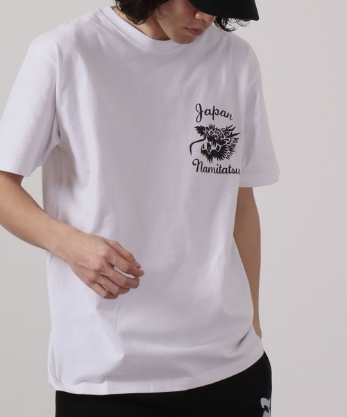 波達(NAMITATSU)（ナミタツ）の「波達(NAMITATSU) Tiger&Dragon Tシャツ 半袖（Tシャツ/カットソー・メンズ・ホワイト/ブラック・M/L）」の11枚目の写真