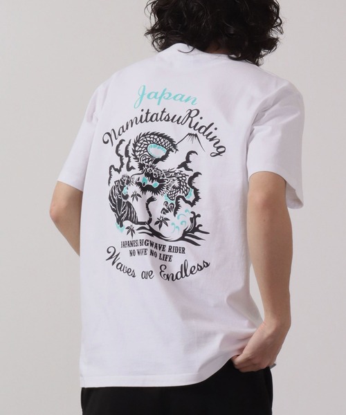 波達(NAMITATSU)（ナミタツ）の「波達(NAMITATSU) Tiger&Dragon Tシャツ 半袖（Tシャツ/カットソー・メンズ・ホワイト/ブラック・M/L）」の14枚目の写真