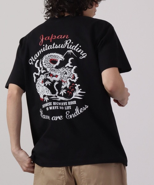 波達(NAMITATSU)（ナミタツ）の「波達(NAMITATSU) Tiger&Dragon Tシャツ 半袖（Tシャツ/カットソー・メンズ・ホワイト/ブラック・M/L）」の17枚目の写真