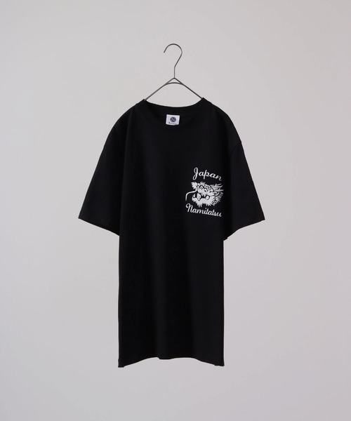 75285波達半袖Tシャツ黒サイズL