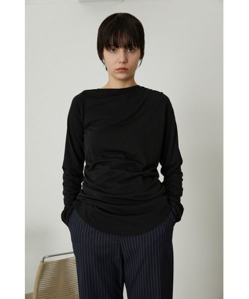 RIM.ARK（リムアーク）の「Asymmetry gather cut tops（Tシャツ