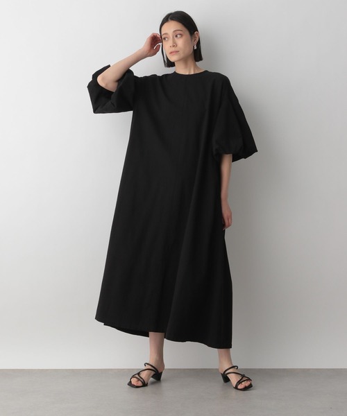 LOWRYS FARM（ローリーズファーム）の「ソデバルーンリボンワンピース　178337（ワンピース・レディース・ブラック/ブラウン/ブルー/アイボリー・FREE）」の13枚目の写真