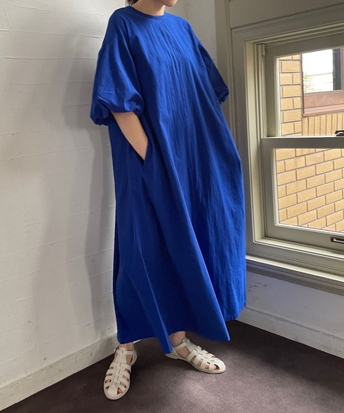 LOWRYS FARM（ローリーズファーム）の「ソデバルーンリボンワンピース　178337（ワンピース・レディース・ブラック/ブラウン/ブルー/アイボリー・FREE）」の14枚目の写真