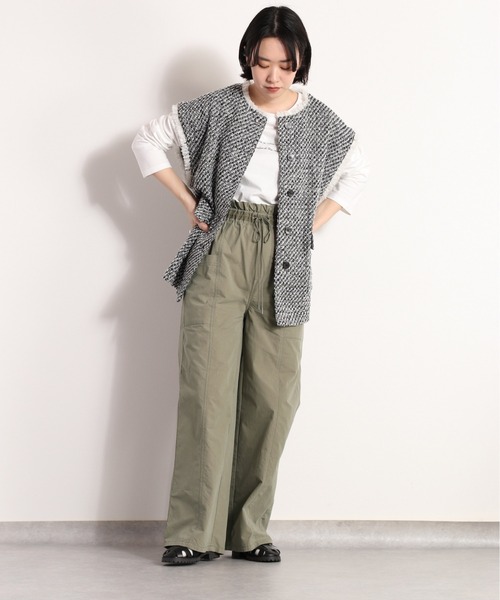 cepo(セポ)の「ワークイージーパンツ(その他パンツ・レディース・オリーブ/ミント/ブラック・M)」の6枚目の写真