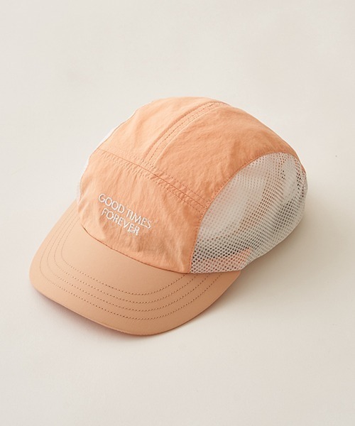 b・ROOM（ビールーム）の「サイドメッシュジェットキャップ（キャップ・キッズ・サックスブルー/オレンジ/ベージュ/ブラック・52㎝/54㎝）」の7枚目の写真