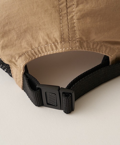 b・ROOM（ビールーム）の「サイドメッシュジェットキャップ（キャップ・キッズ・サックスブルー/オレンジ/ベージュ/ブラック・52㎝/54㎝）」の5枚目の写真