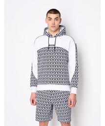 ARMANI EXCHANGE | 【A|X アルマーニ エクスチェンジ】オールオーバーロゴ　スウェットパーカー(パーカー)