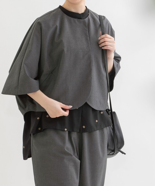 nop de nod（ノップドゥノッド）の「Cloche トロ 6分袖ケープ