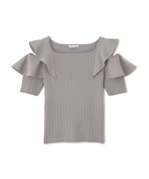 PROPORTION BODY DRESSING(プロポーションボディドレッシング)の「ショルダーフリルニット / 1213170505(ニット/セーター・レディース・ブラック/グレー/ピンク・SMALL/MEDIUM)」の14枚目の写真