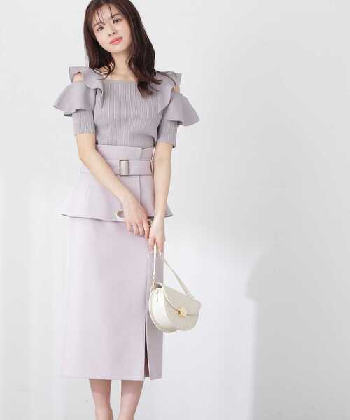 PROPORTION BODY DRESSING(プロポーションボディドレッシング)の「ショルダーフリルニット / 1213170505(ニット/セーター・レディース・ブラック/グレー/ピンク・SMALL/MEDIUM)」の22枚目の写真