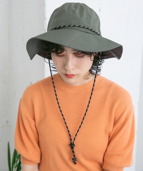 KBF（ケイビーエフ）の「ドロストナイロンHAT（ハット・レディース・ブラック/チャコールグレー・ONE）」の18枚目の写真