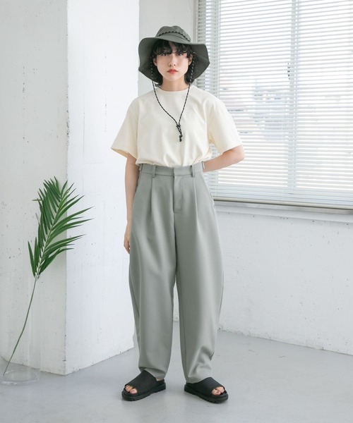 KBF（ケイビーエフ）の「ドロストナイロンHAT（ハット・レディース・ブラック/チャコールグレー・ONE）」の9枚目の写真