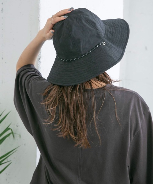 KBF（ケイビーエフ）の「ドロストナイロンHAT（ハット・レディース・ブラック/チャコールグレー・ONE）」の13枚目の写真