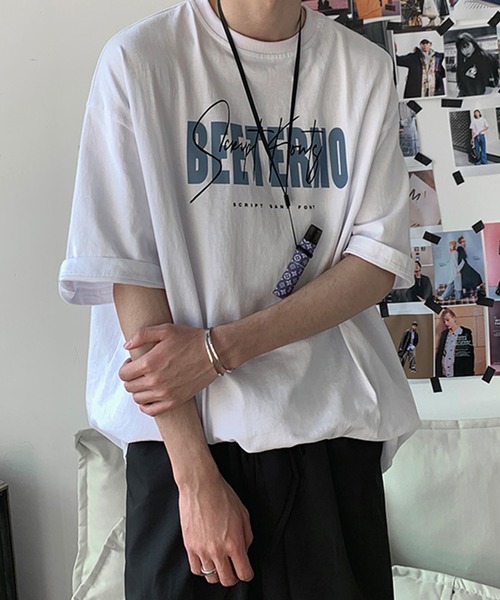 Anchor Smith(アンカー スミス)の「ニュアンスロゴプリント ビッグシルエット半袖Tシャツ(Tシャツ/カットソー・メンズ・グレー/ブラック/ホワイト・XL/L/M)」の5枚目の写真