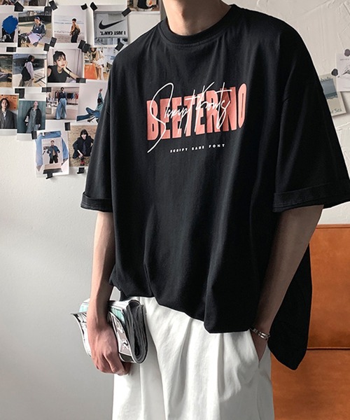Anchor Smith(アンカー スミス)の「ニュアンスロゴプリント ビッグシルエット半袖Tシャツ(Tシャツ/カットソー・メンズ・グレー/ブラック/ホワイト・XL/L/M)」の6枚目の写真