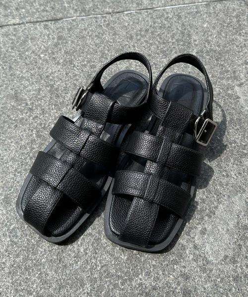 DouDou（ドゥドゥ）の「スクエアグルカサンダル（サンダル・レディース・アイボリー/ブラック・MEDIUM/LARGE）」の10枚目の写真