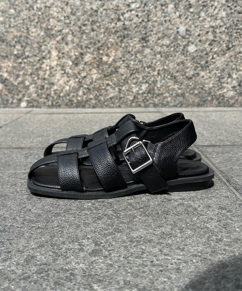 DouDou（ドゥドゥ）の「スクエアグルカサンダル（サンダル・レディース・アイボリー/ブラック・MEDIUM/LARGE）」の8枚目の写真