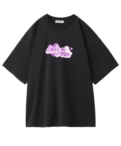 MILKFED.（ミルクフェド）の「POP LOGO WIDE S/S TEE（Tシャツ/カットソー・レディース・ライトピンク/ブラック/ホワイト・ONE SIZE）」の8枚目の写真