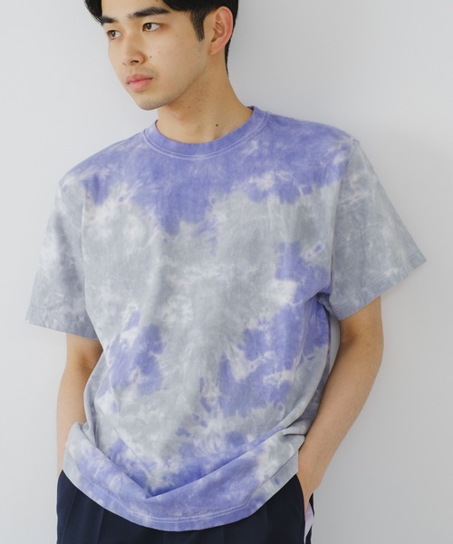 WHIMSIC（ウィムジック）の「【UNISEX】注染Tシャツ（Tシャツ/カットソー・メンズ・パープル系その他2/ブルー系その他2/ブルー系その他/パープル系その他・FREE）」の4枚目の写真