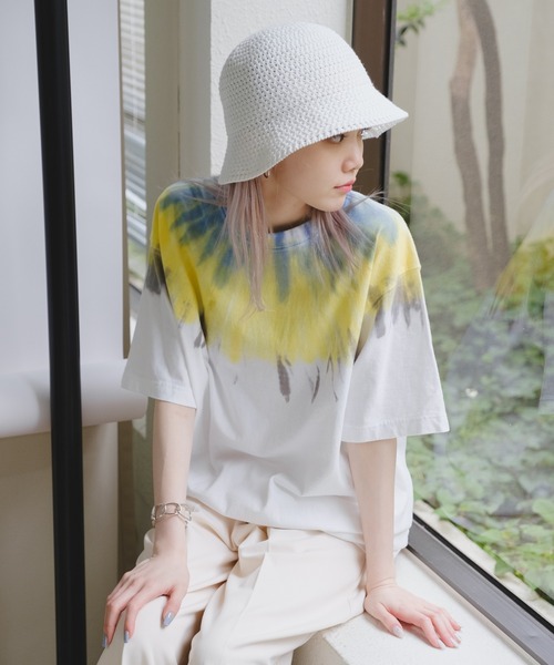 WHIMSIC（ウィムジック）の「【UNISEX】注染Tシャツ（Tシャツ/カットソー・メンズ・パープル系その他2/ブルー系その他2/ブルー系その他/パープル系その他・FREE）」の8枚目の写真