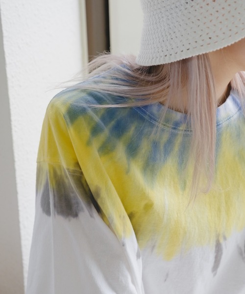 WHIMSIC（ウィムジック）の「【UNISEX】注染Tシャツ（Tシャツ/カットソー・メンズ・パープル系その他2/ブルー系その他2/ブルー系その他/パープル系その他・FREE）」の9枚目の写真