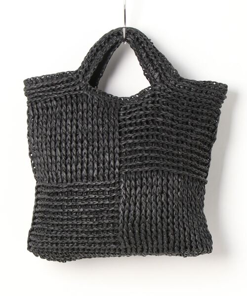 Vincent Pradier（ヴァンサンプラディエ）の「(VINCENT PRADIER)ペーパーバッグ（トートバッグ・レディース・ブラック/レッド/イエロー・FREE）」の15枚目の写真