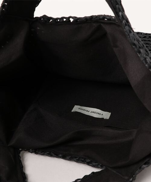 Vincent Pradier（ヴァンサンプラディエ）の「(VINCENT PRADIER)ペーパーバッグ（トートバッグ・レディース・ブラック/レッド/イエロー・FREE）」の7枚目の写真