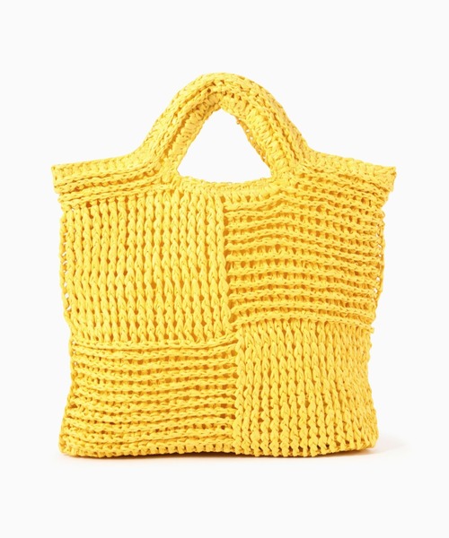 Vincent Pradier（ヴァンサンプラディエ）の「(VINCENT PRADIER)ペーパーバッグ（トートバッグ・レディース・ブラック/レッド/イエロー・FREE）」の9枚目の写真