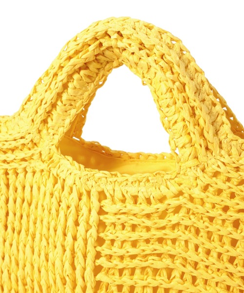 Vincent Pradier（ヴァンサンプラディエ）の「(VINCENT PRADIER)ペーパーバッグ（トートバッグ・レディース・ブラック/レッド/イエロー・FREE）」の8枚目の写真