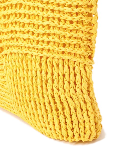 Vincent Pradier（ヴァンサンプラディエ）の「(VINCENT PRADIER)ペーパーバッグ（トートバッグ・レディース・ブラック/レッド/イエロー・FREE）」の12枚目の写真