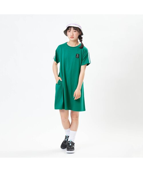 algy（アルジー）の「【接触冷感】カラフルロゴラインワンピ（ワンピース・キッズ・オフホワイト/ブラック/グリーン・XX-SMALL/X-SMALL/MEDIUM/SMALL）」の11枚目の写真