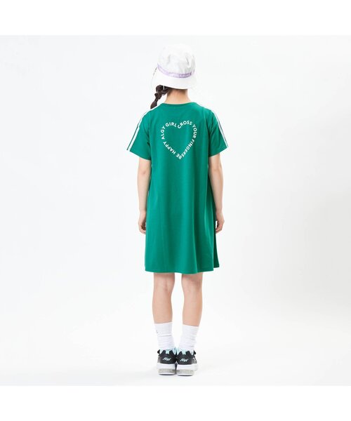 algy（アルジー）の「【接触冷感】カラフルロゴラインワンピ（ワンピース・キッズ・オフホワイト/ブラック/グリーン・XX-SMALL/X-SMALL/MEDIUM/SMALL）」の7枚目の写真