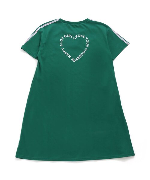 algy（アルジー）の「【接触冷感】カラフルロゴラインワンピ（ワンピース・キッズ・オフホワイト/ブラック/グリーン・XX-SMALL/X-SMALL/MEDIUM/SMALL）」の6枚目の写真