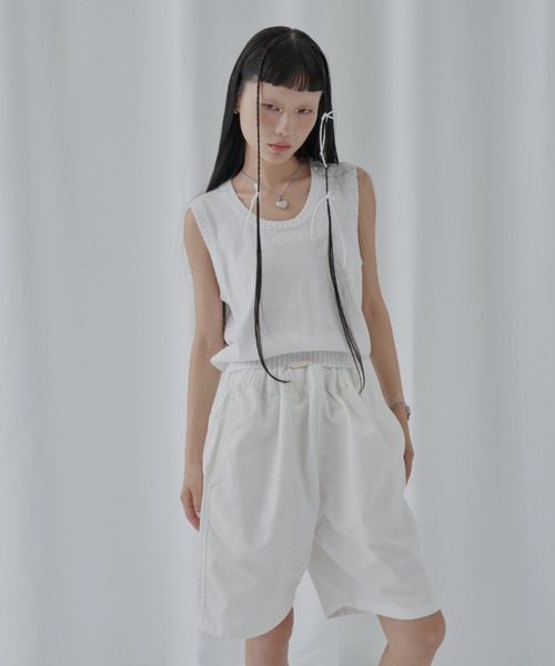 reversible knit vest / リバーシブルニットベスト（ベスト