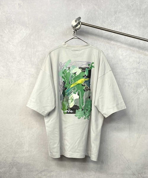 En serio TOKYO(エンソリオトーキョー)の「ROCK&ART ビッグシルエット TEE(Tシャツ/カットソー・メンズ・ホワイト/チャコールグレー/ライトグレー/ブラック・M/L)」の20枚目の写真