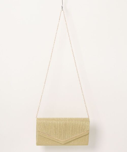 Lace Ladies(レースレディース)の「メタリックパーツ付きV字ラメクラッチバッグ(クラッチバッグ・レディース・ベージュ/ゴールド/シルバー/ブラック・FREE)」の12枚目の写真