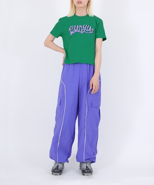 PUNYUS（プニュズ）の「baseball　ロゴＴシャツ（Tシャツ/カットソー・レディース・グリーン/ライトパープル/レッド/ホワイト・3/2/1/4）」の20枚目の写真