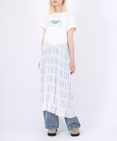 PUNYUS（プニュズ）の「baseball　ロゴＴシャツ（Tシャツ/カットソー・レディース・グリーン/ライトパープル/レッド/ホワイト・3/2/1/4）」の14枚目の写真