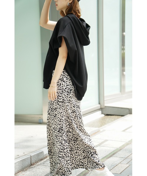 ODORATA（オドラタ）の「ヒョウ柄Iラインスカート（スカート）」 - WEAR