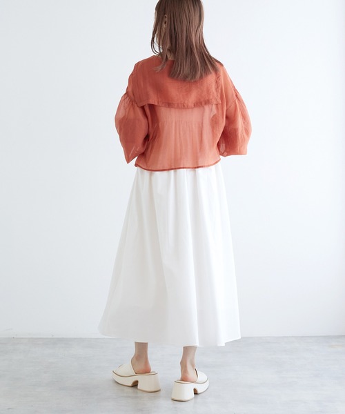 w closet(ダブルクローゼット)の「【マルチウェイ/カップ付き】異素材キャミワンピース(ワンピース・レディース・オフホワイト/ブラック/ベージュ/チャコールグレー・FREE)」の17枚目の写真