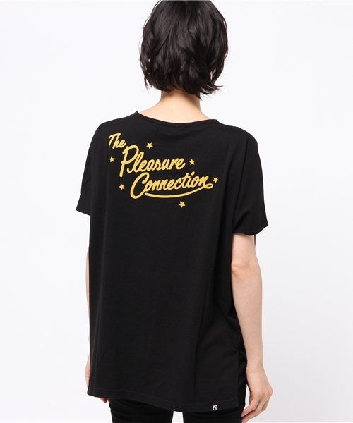 HYSTERIC GLAMOUR（ヒステリックグラマー）の「NIGHT HOUR VEGAS pt プルオ-バ-（Tシャツ/カットソー・レディース・ホワイト/イエロー/ブラック・FREE）」の6枚目の写真