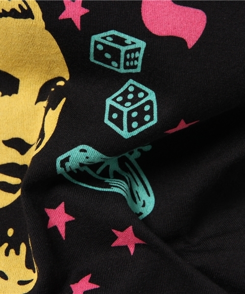 HYSTERIC GLAMOUR（ヒステリックグラマー）の「NIGHT HOUR VEGAS pt プルオ-バ-（Tシャツ/カットソー・レディース・ホワイト/イエロー/ブラック・FREE）」の14枚目の写真