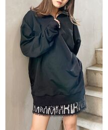 MURUA | ハーフジップオーバースウェット【WEB限定トップス】(スウェット)