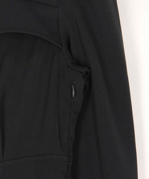 179/WG（イチナナキュウダブルジー）の「スクエアラペル ミニワンピース（ワンピース・レディース・ベージュ/チャコールグレー/ブラウン・MEDIUM）」の10枚目の写真